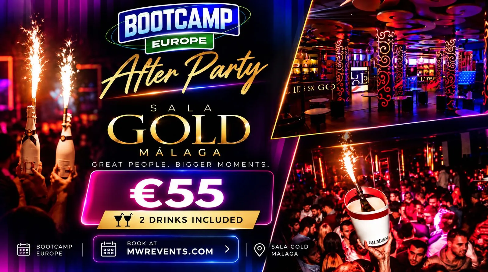 Bootcamp Europe After Party at Sala Gold Málaga